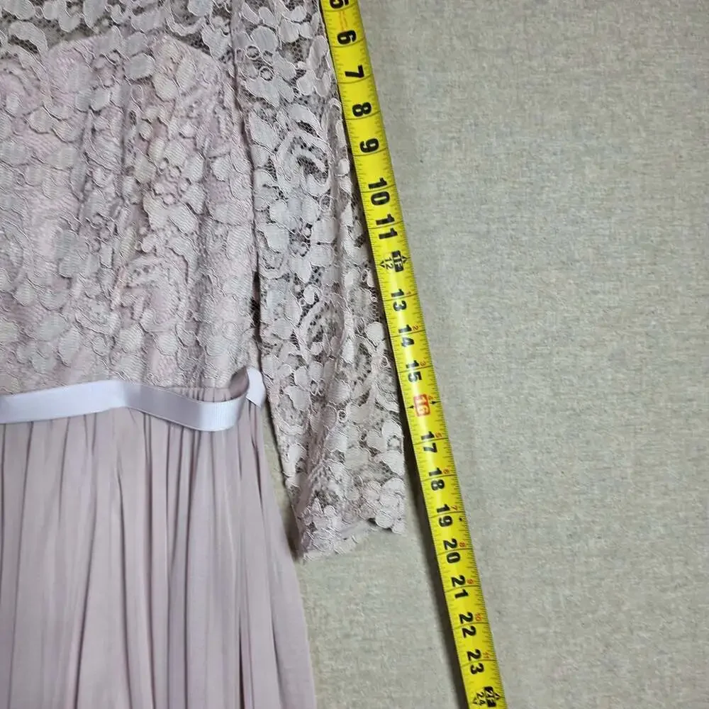 Davids Bridal Vintage Lace Mother of The Bride Dress size 14 Rose Pink - Picture 7 of 13